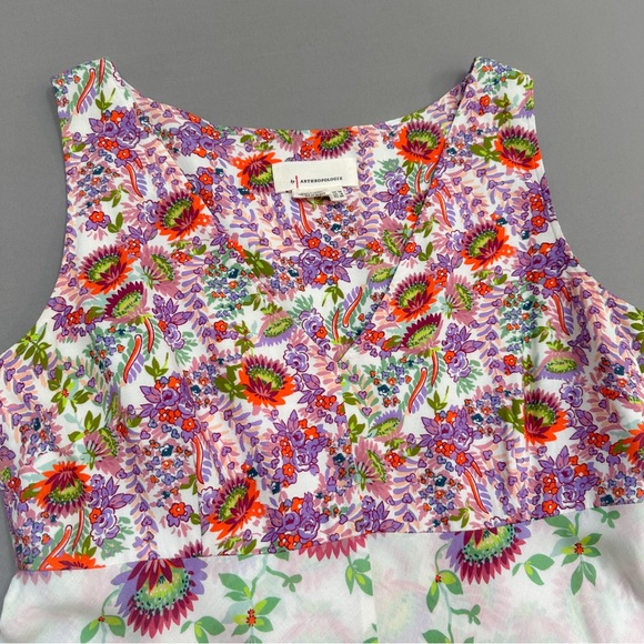 RARE! Anthropologie Analise midi length fairy hem birds of paradise dress, 8. - Picture 7 of 9